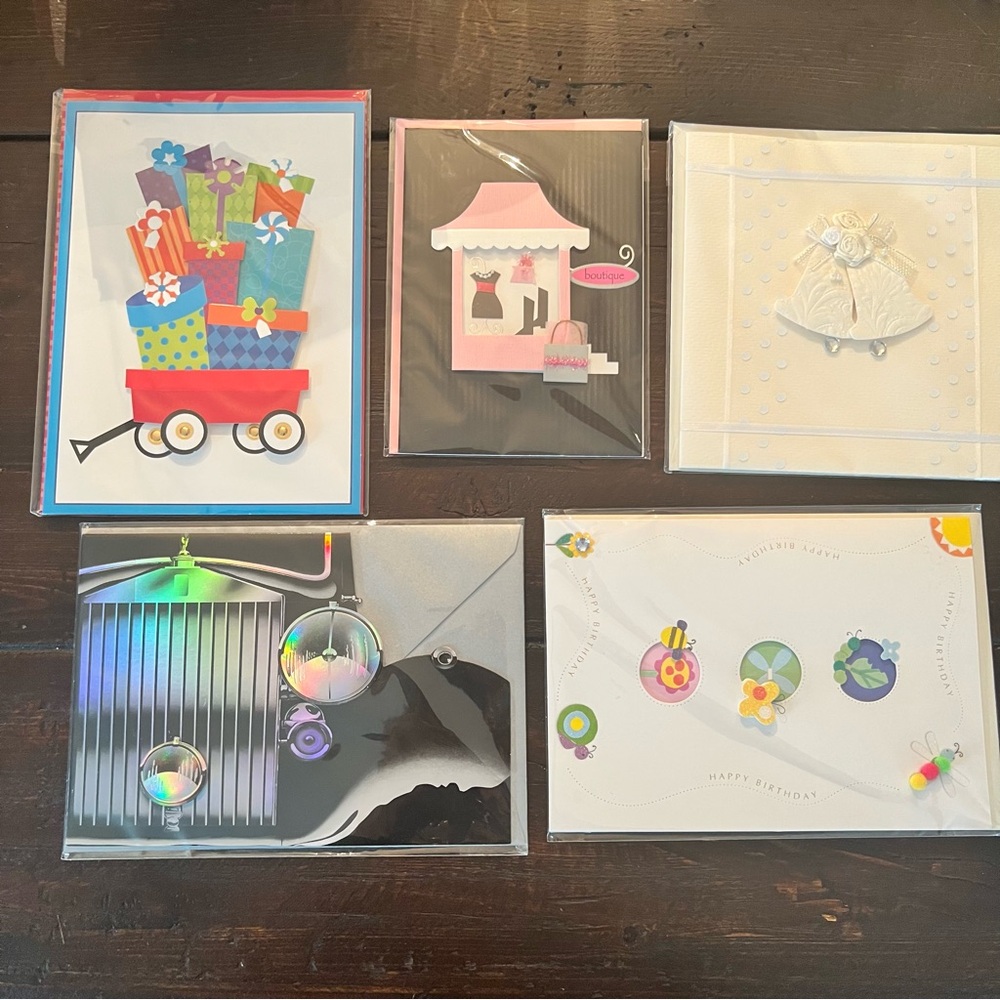 Bundle of 5 Specialty Greeting Card by Paper magic group